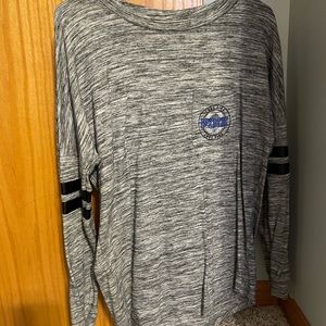 Victoria Secret Pink Dark Gray and Blue Long-Sleeve